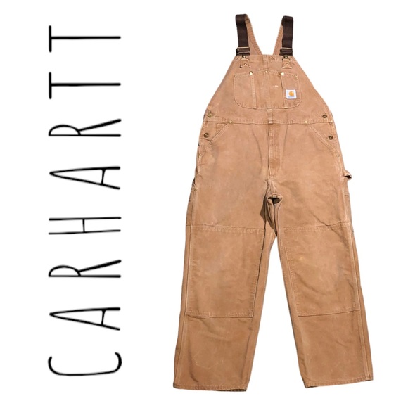 Vintage  Carhartt tan overalls, coveralls (carhartt brown) union made - Picture 3 of 16